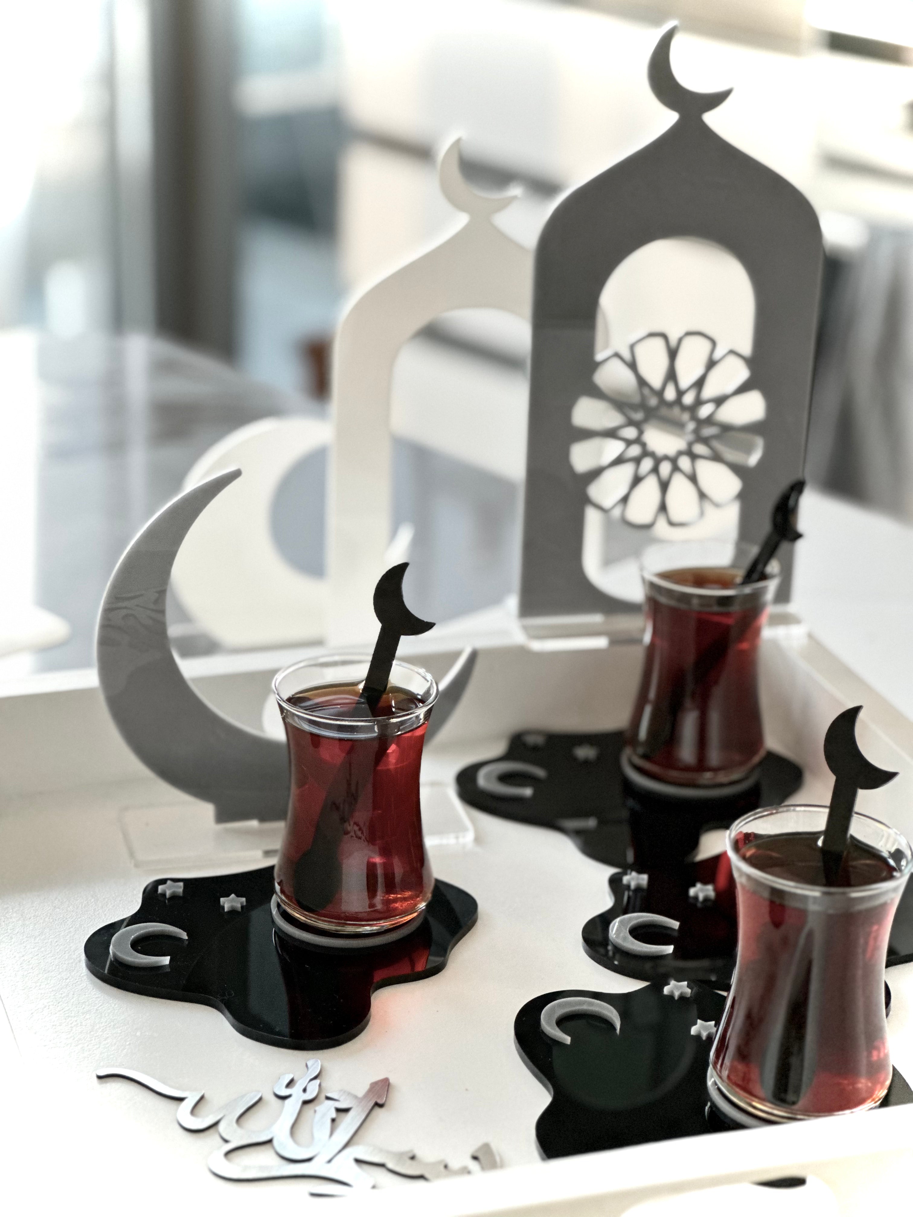Tea cups (Black+Gray)