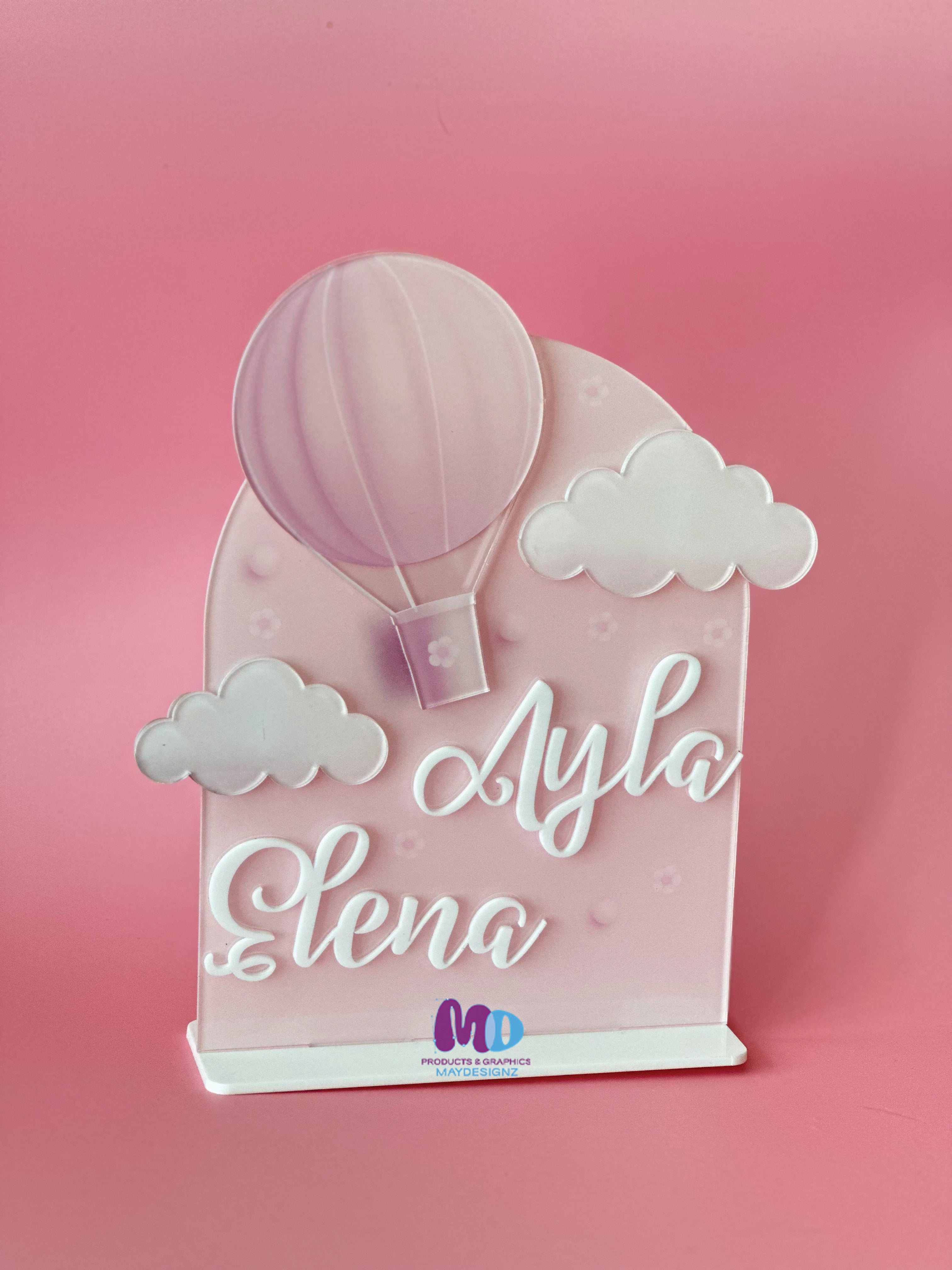 Custom Baby Stand (clouds)