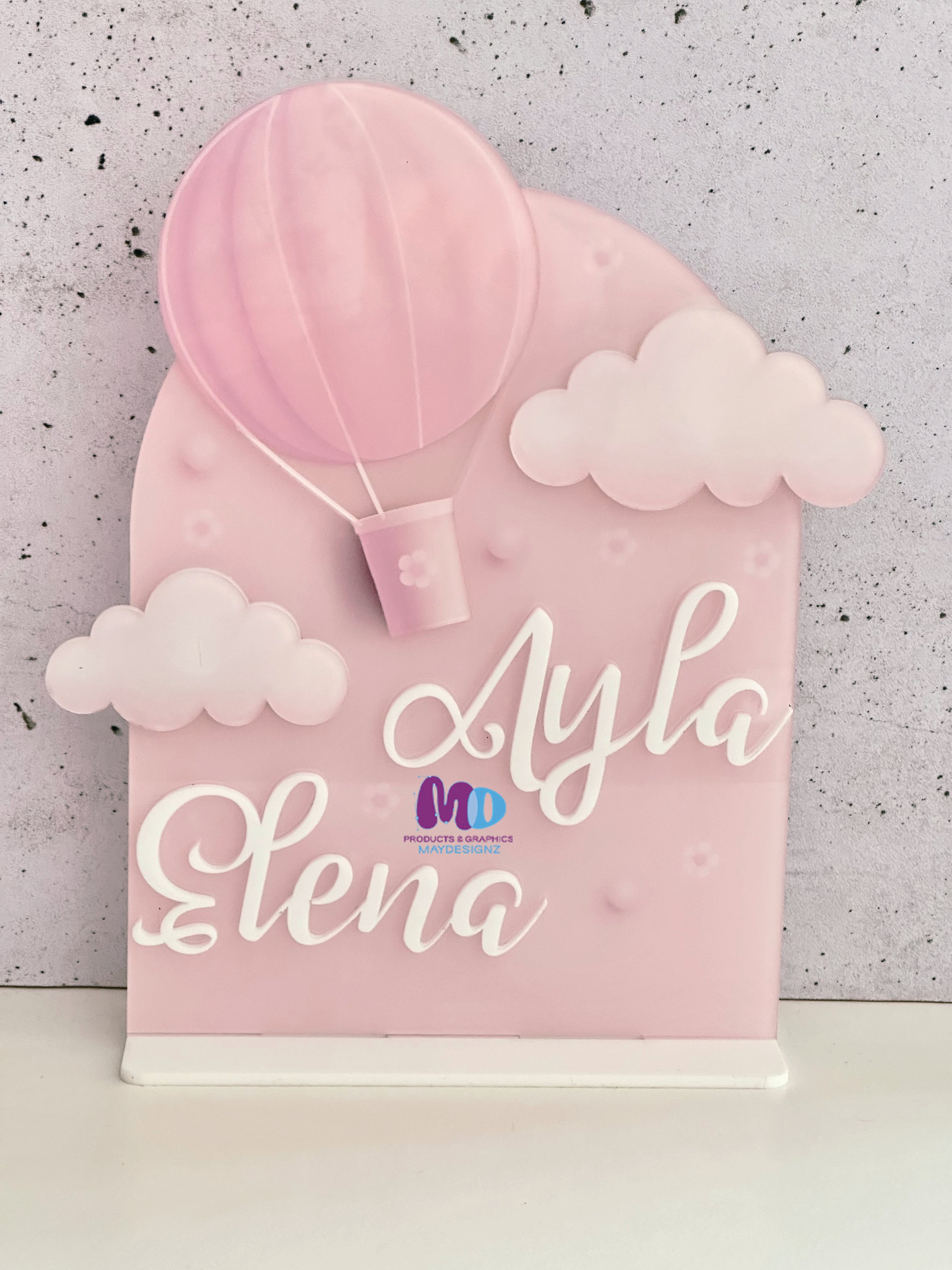 Custom Baby Stand (clouds)
